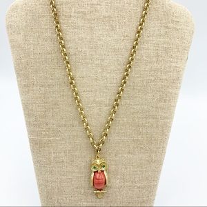 Stella & Dot Owl Pendant Necklace